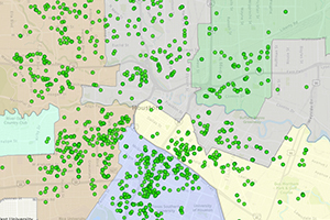 Map of Registered Short Term Rentals