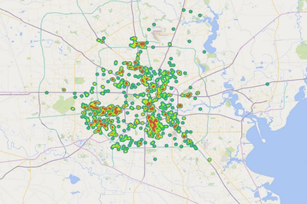 Gun Related Crimes Map