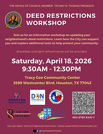 Deed Restrictions Workshop - English