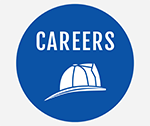Blue and White icon Careers