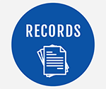 blue and white icon for HFD records