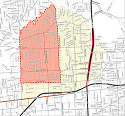 Map of Galleria Area