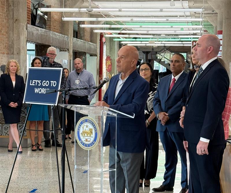 Permit Press Conference Mayor Speaking