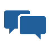 Chat with solid fill