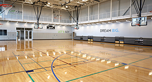 Alief Park and Alief Neighborhood Center Basketball Court View from Ground