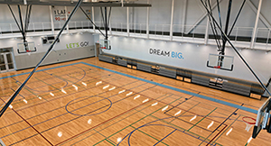 Alief Park and Alief Neighborhood Center Basketball Court View from Above
