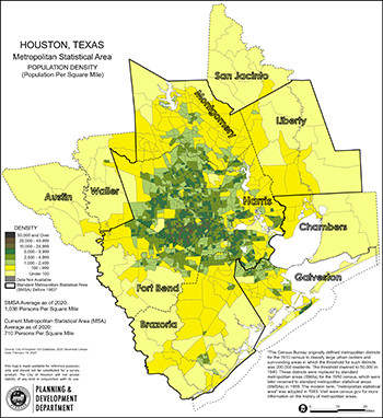 Houston Metro Population Density