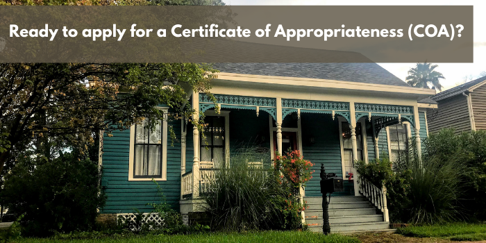 How to Apply for a Certificate of Appropriateness