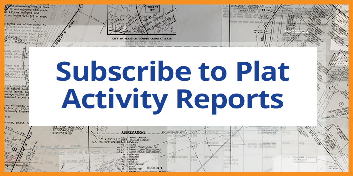 Subscribe to Permit and Plat Reports