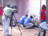 Officers Warren Jones and E.J. Joseph Plant Rose Garden