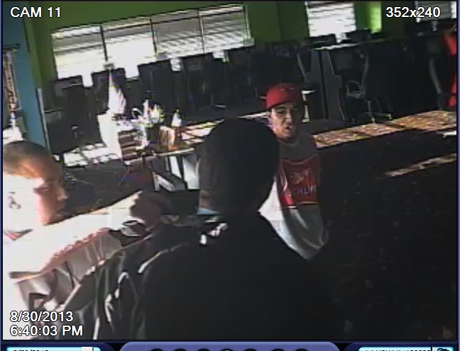 Surveillance photo of the unknown, wanted�suspect