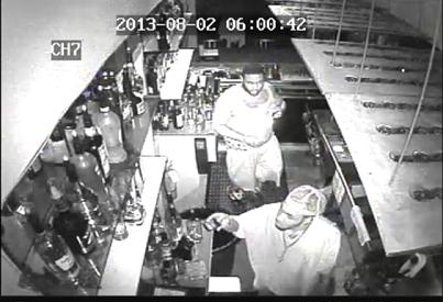 Surveillance video of suspects