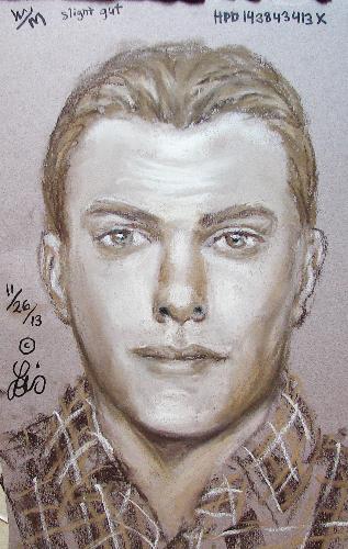 A composite sketch of the suspect.
