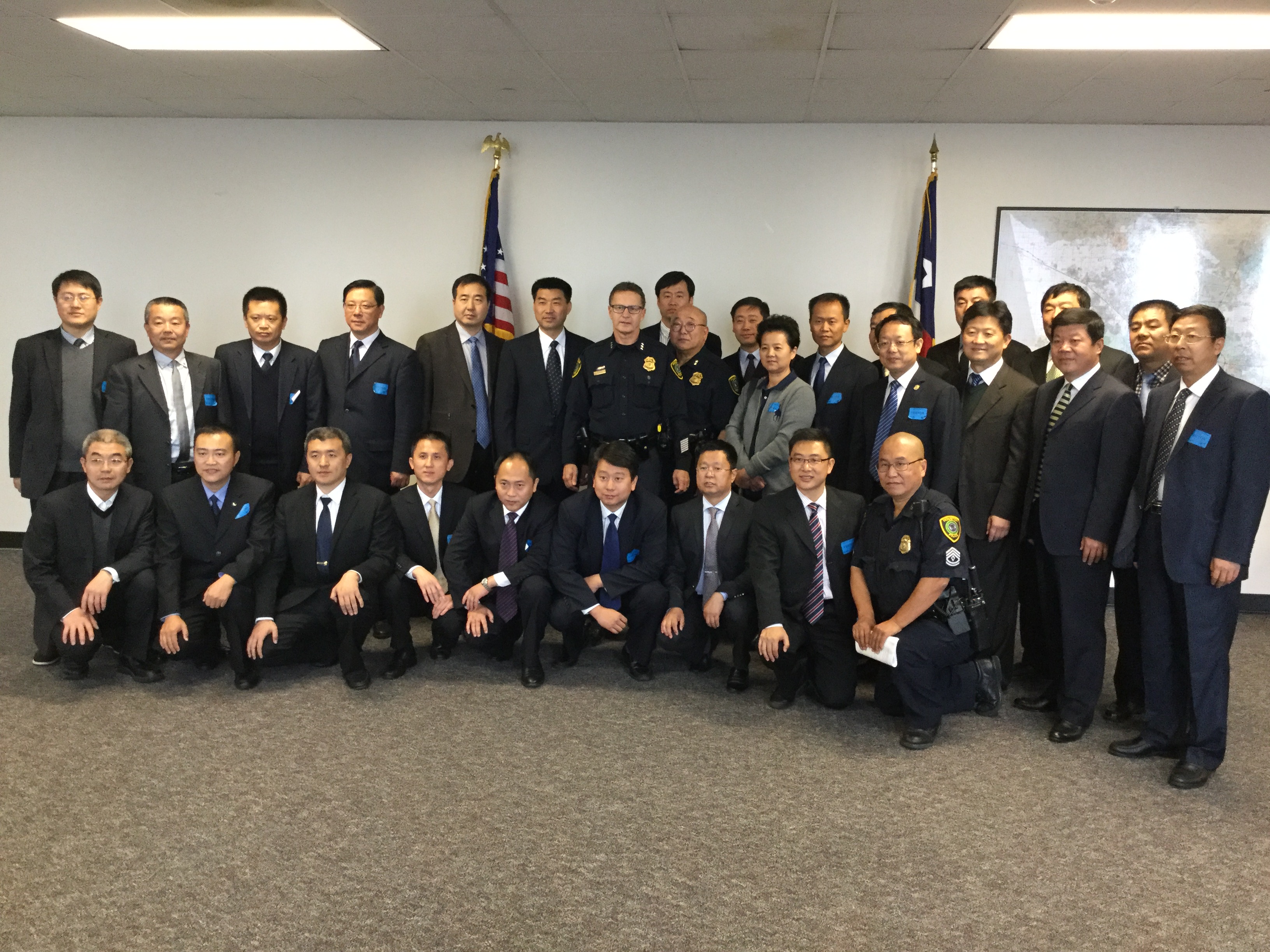 HPD welcomed a delegation of Chinese police officers from the Shandong Provincial Security Bureau 