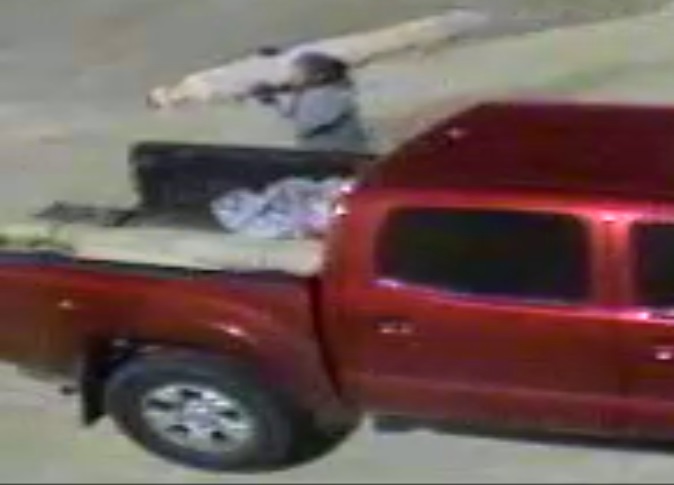 Surveillance photos of the suspects and their vehicle