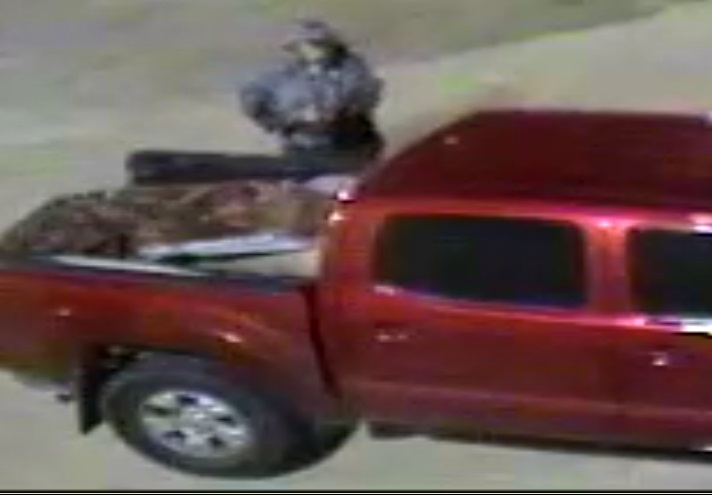Surveillance photos of the suspects and their vehicle